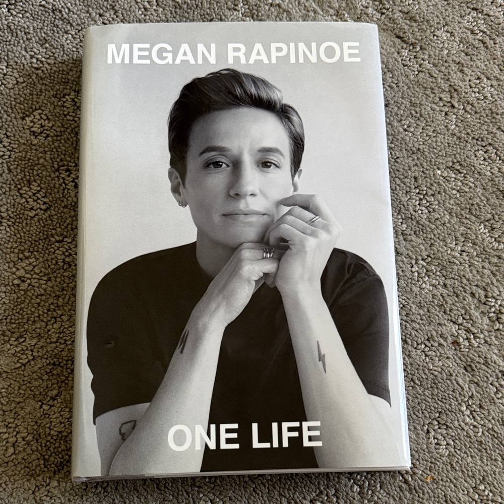 Signed Megan Rapinoe One Life Hardcover Book - Black & White